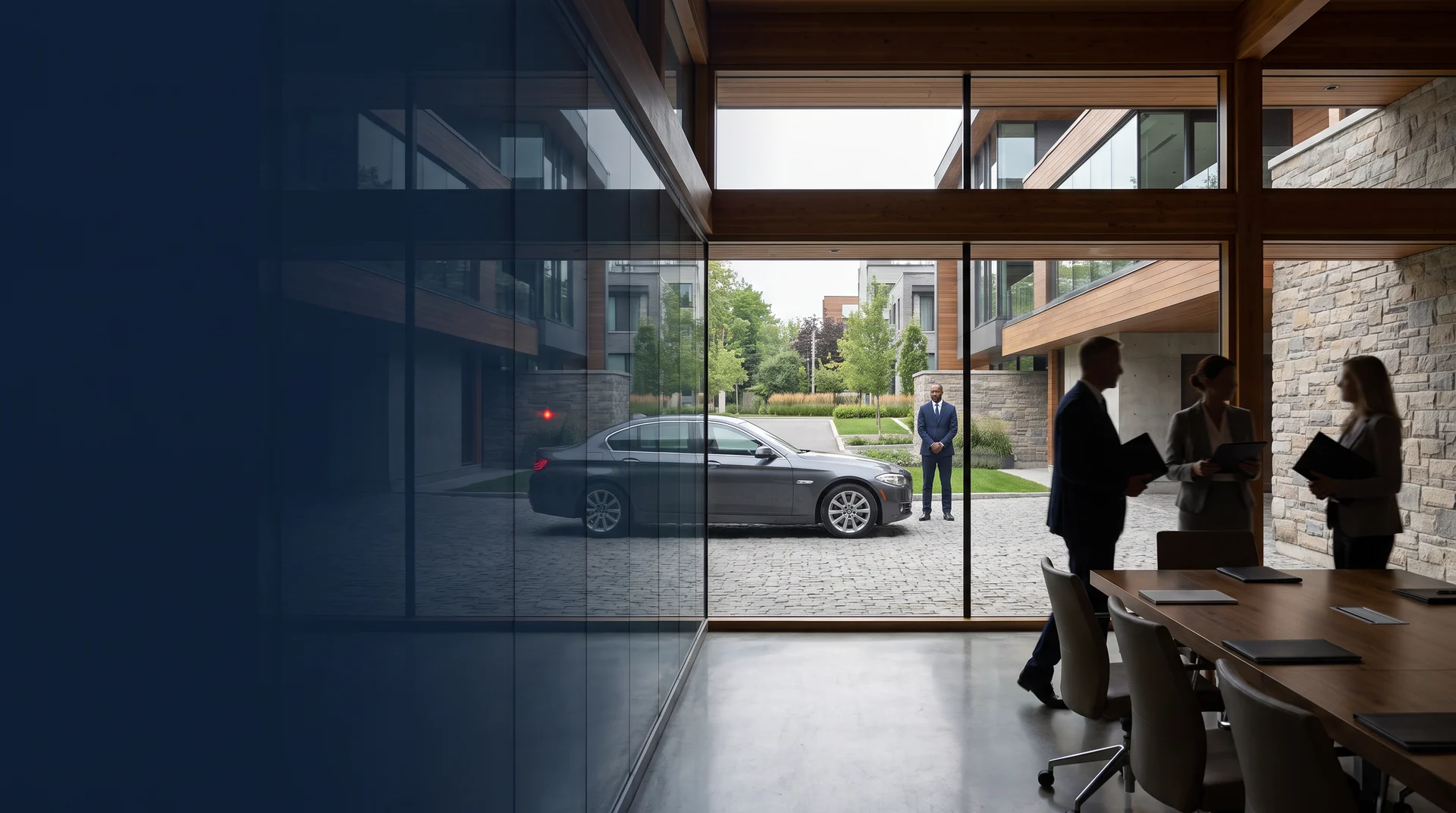 Service de mobilité privée pour une équipe de direction.