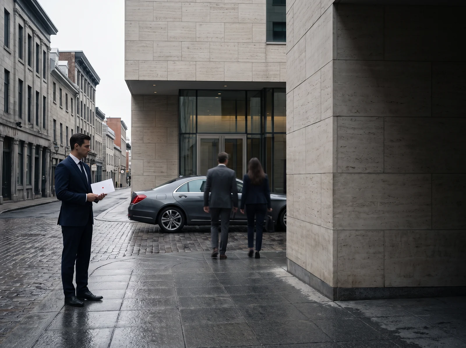 Chauffeur privé pour les rendez-vous de la journée.